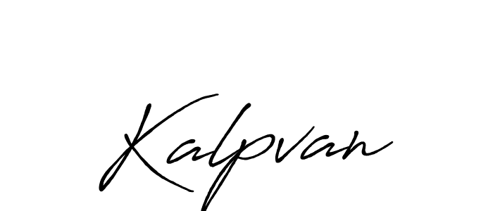 How to Draw Kalpvan signature style? Antro_Vectra_Bolder is a latest design signature styles for name Kalpvan. Kalpvan signature style 7 images and pictures png