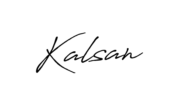 Once you've used our free online signature maker to create your best signature Antro_Vectra_Bolder style, it's time to enjoy all of the benefits that Kalsan name signing documents. Kalsan signature style 7 images and pictures png