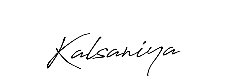 Also we have Kalsaniya name is the best signature style. Create professional handwritten signature collection using Antro_Vectra_Bolder autograph style. Kalsaniya signature style 7 images and pictures png