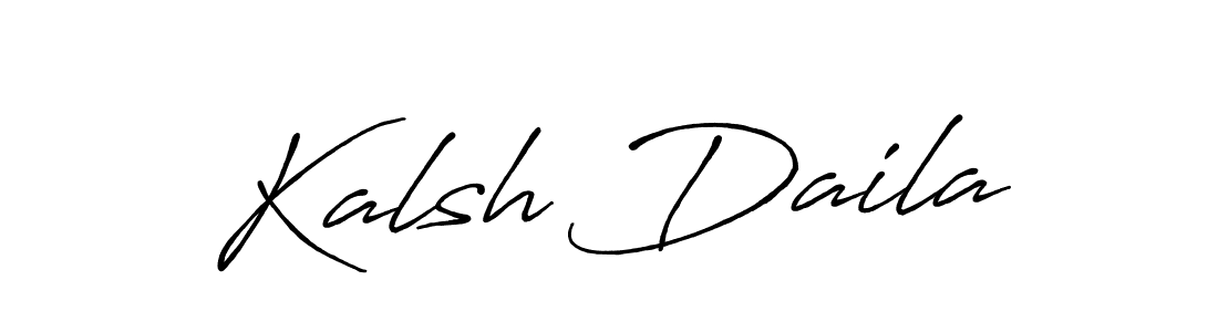 You should practise on your own different ways (Antro_Vectra_Bolder) to write your name (Kalsh Daila) in signature. don't let someone else do it for you. Kalsh Daila signature style 7 images and pictures png