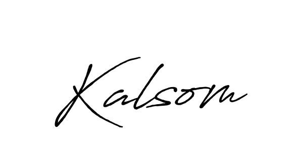 Kalsom stylish signature style. Best Handwritten Sign (Antro_Vectra_Bolder) for my name. Handwritten Signature Collection Ideas for my name Kalsom. Kalsom signature style 7 images and pictures png