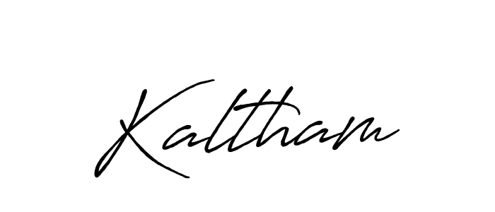 How to make Kaltham name signature. Use Antro_Vectra_Bolder style for creating short signs online. This is the latest handwritten sign. Kaltham signature style 7 images and pictures png