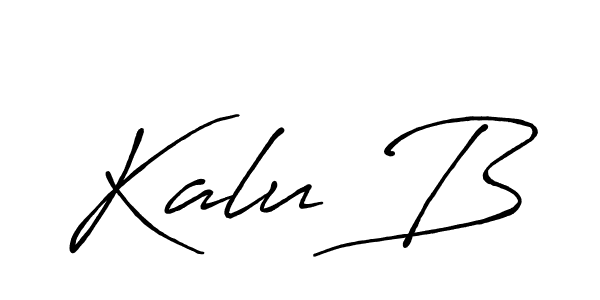 How to make Kalu B name signature. Use Antro_Vectra_Bolder style for creating short signs online. This is the latest handwritten sign. Kalu B signature style 7 images and pictures png