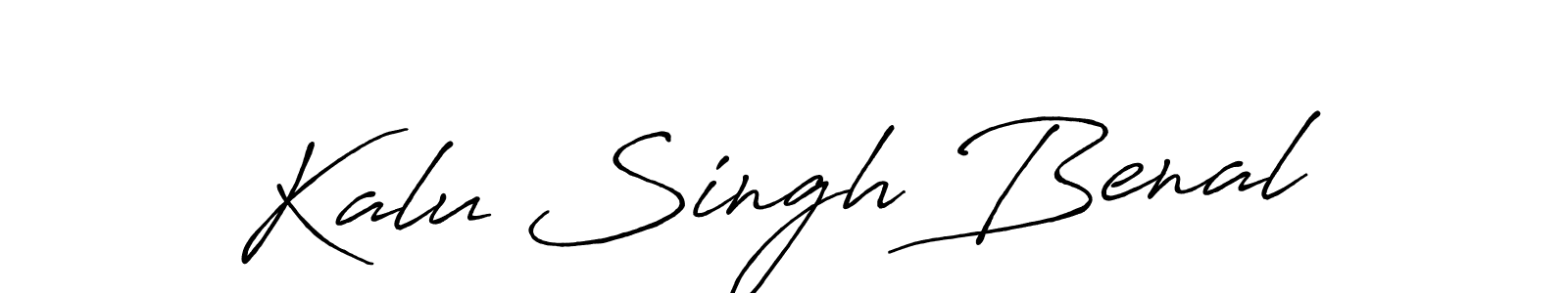 Kalu Singh Benal stylish signature style. Best Handwritten Sign (Antro_Vectra_Bolder) for my name. Handwritten Signature Collection Ideas for my name Kalu Singh Benal. Kalu Singh Benal signature style 7 images and pictures png