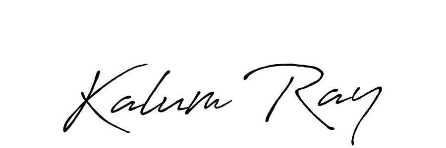 Make a beautiful signature design for name Kalum Ray. With this signature (Antro_Vectra_Bolder) style, you can create a handwritten signature for free. Kalum Ray signature style 7 images and pictures png