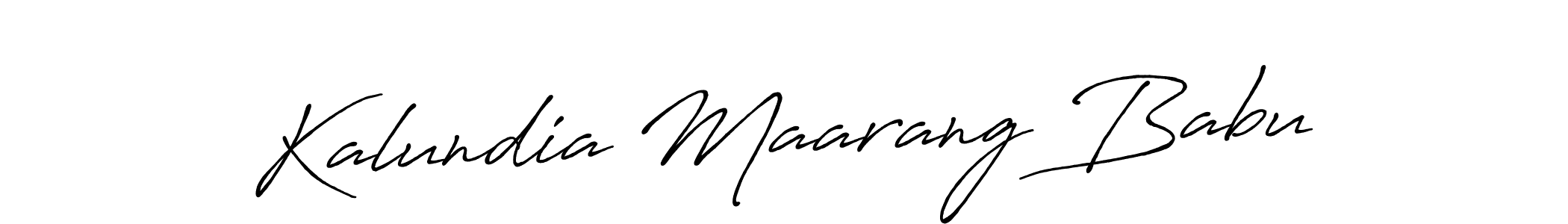 Use a signature maker to create a handwritten signature online. With this signature software, you can design (Antro_Vectra_Bolder) your own signature for name Kalundia Maarang Babu. Kalundia Maarang Babu signature style 7 images and pictures png