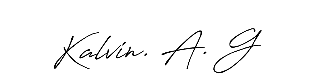 Design your own signature with our free online signature maker. With this signature software, you can create a handwritten (Antro_Vectra_Bolder) signature for name Kalvin. A. G. Kalvin. A. G signature style 7 images and pictures png