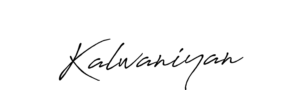 Create a beautiful signature design for name Kalwaniyan. With this signature (Antro_Vectra_Bolder) fonts, you can make a handwritten signature for free. Kalwaniyan signature style 7 images and pictures png