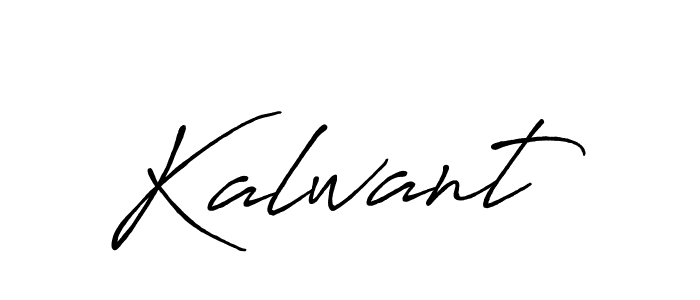 Also we have Kalwant name is the best signature style. Create professional handwritten signature collection using Antro_Vectra_Bolder autograph style. Kalwant signature style 7 images and pictures png