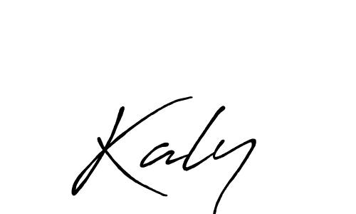 Similarly Antro_Vectra_Bolder is the best handwritten signature design. Signature creator online .You can use it as an online autograph creator for name Kaly . Kaly  signature style 7 images and pictures png