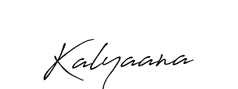 How to make Kalyaana signature? Antro_Vectra_Bolder is a professional autograph style. Create handwritten signature for Kalyaana name. Kalyaana signature style 7 images and pictures png