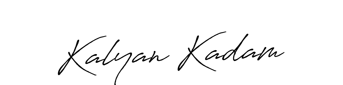 How to make Kalyan Kadam name signature. Use Antro_Vectra_Bolder style for creating short signs online. This is the latest handwritten sign. Kalyan Kadam signature style 7 images and pictures png