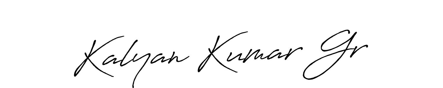 It looks lik you need a new signature style for name Kalyan Kumar Gr. Design unique handwritten (Antro_Vectra_Bolder) signature with our free signature maker in just a few clicks. Kalyan Kumar Gr signature style 7 images and pictures png