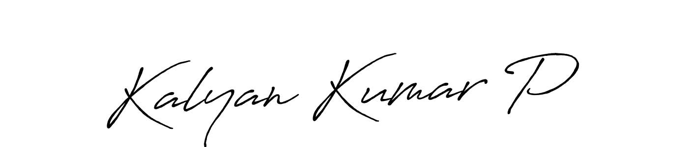 The best way (Antro_Vectra_Bolder) to make a short signature is to pick only two or three words in your name. The name Kalyan Kumar P include a total of six letters. For converting this name. Kalyan Kumar P signature style 7 images and pictures png