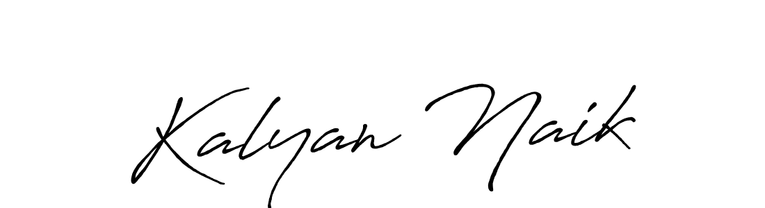 Create a beautiful signature design for name Kalyan Naik. With this signature (Antro_Vectra_Bolder) fonts, you can make a handwritten signature for free. Kalyan Naik signature style 7 images and pictures png