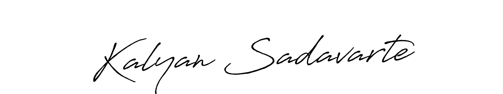 The best way (Antro_Vectra_Bolder) to make a short signature is to pick only two or three words in your name. The name Kalyan Sadavarte include a total of six letters. For converting this name. Kalyan Sadavarte signature style 7 images and pictures png