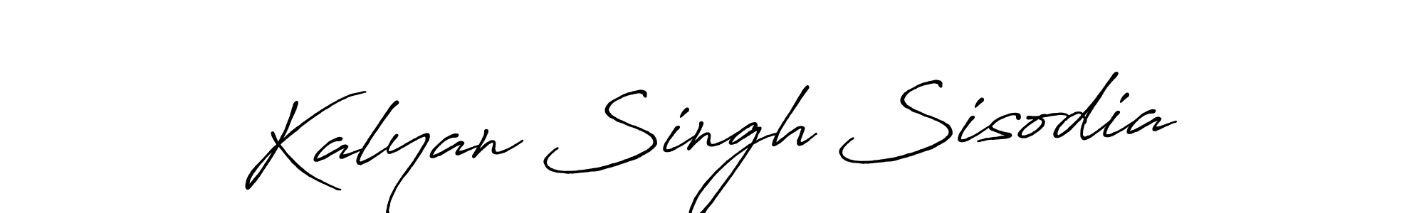 Also we have Kalyan Singh Sisodia name is the best signature style. Create professional handwritten signature collection using Antro_Vectra_Bolder autograph style. Kalyan Singh Sisodia signature style 7 images and pictures png