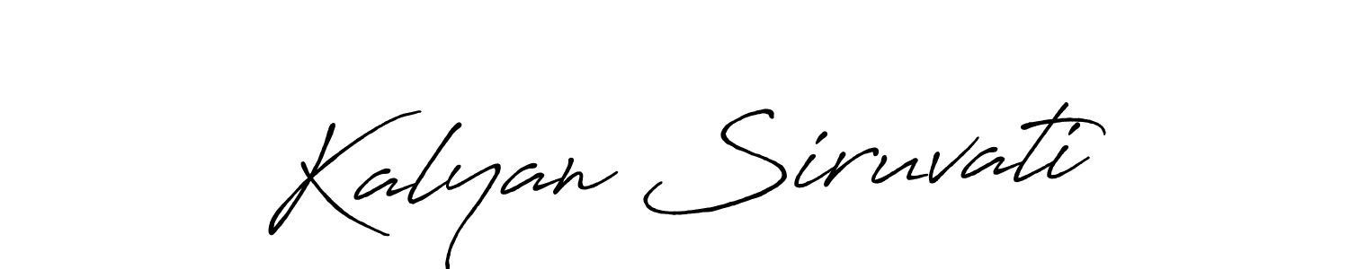 if you are searching for the best signature style for your name Kalyan Siruvati. so please give up your signature search. here we have designed multiple signature styles  using Antro_Vectra_Bolder. Kalyan Siruvati signature style 7 images and pictures png