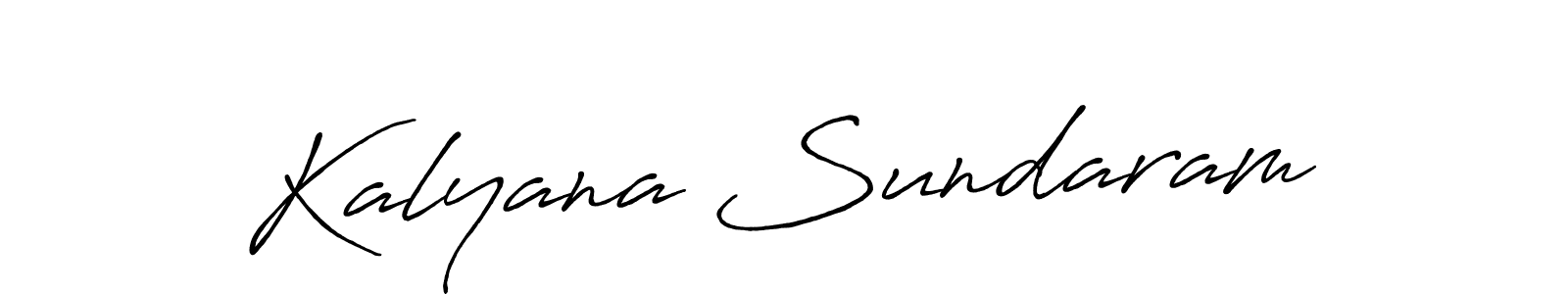Use a signature maker to create a handwritten signature online. With this signature software, you can design (Antro_Vectra_Bolder) your own signature for name Kalyana Sundaram. Kalyana Sundaram signature style 7 images and pictures png