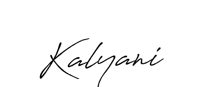 Design your own signature with our free online signature maker. With this signature software, you can create a handwritten (Antro_Vectra_Bolder) signature for name Kalyani. Kalyani signature style 7 images and pictures png