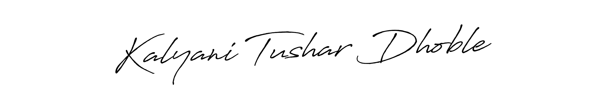 Also we have Kalyani Tushar Dhoble name is the best signature style. Create professional handwritten signature collection using Antro_Vectra_Bolder autograph style. Kalyani Tushar Dhoble signature style 7 images and pictures png