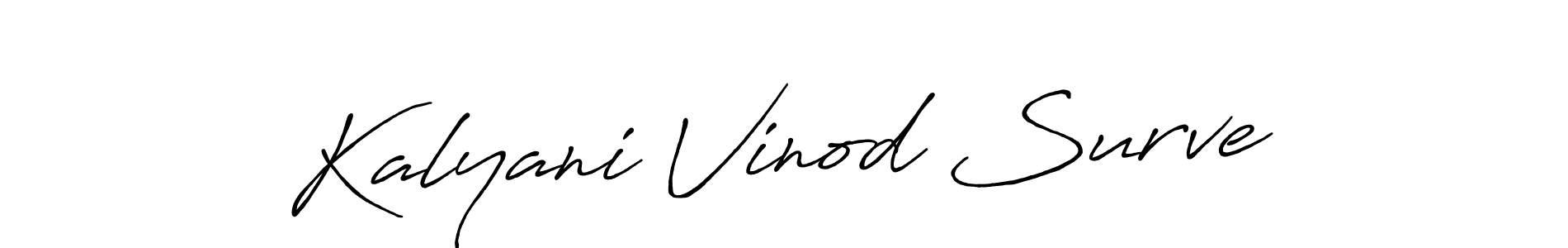 Use a signature maker to create a handwritten signature online. With this signature software, you can design (Antro_Vectra_Bolder) your own signature for name Kalyani Vinod Surve. Kalyani Vinod Surve signature style 7 images and pictures png