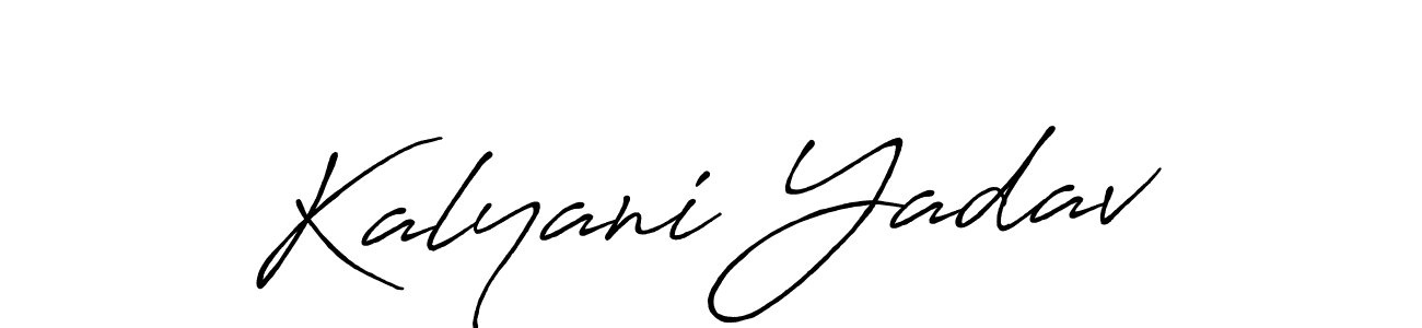 The best way (Antro_Vectra_Bolder) to make a short signature is to pick only two or three words in your name. The name Kalyani Yadav include a total of six letters. For converting this name. Kalyani Yadav signature style 7 images and pictures png