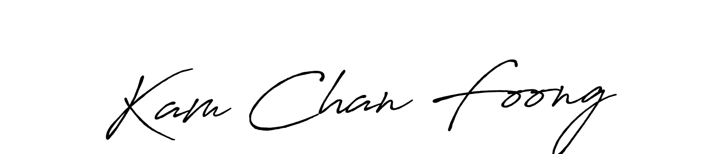 The best way (Antro_Vectra_Bolder) to make a short signature is to pick only two or three words in your name. The name Kam Chan Foong include a total of six letters. For converting this name. Kam Chan Foong signature style 7 images and pictures png