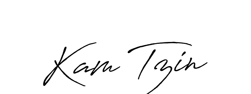 Kam Tzin stylish signature style. Best Handwritten Sign (Antro_Vectra_Bolder) for my name. Handwritten Signature Collection Ideas for my name Kam Tzin. Kam Tzin signature style 7 images and pictures png