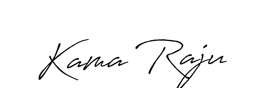 Design your own signature with our free online signature maker. With this signature software, you can create a handwritten (Antro_Vectra_Bolder) signature for name Kama Raju. Kama Raju signature style 7 images and pictures png