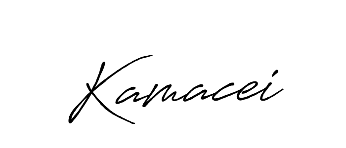Design your own signature with our free online signature maker. With this signature software, you can create a handwritten (Antro_Vectra_Bolder) signature for name Kamacei. Kamacei signature style 7 images and pictures png