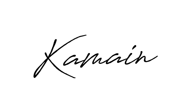 if you are searching for the best signature style for your name Kamain. so please give up your signature search. here we have designed multiple signature styles  using Antro_Vectra_Bolder. Kamain signature style 7 images and pictures png