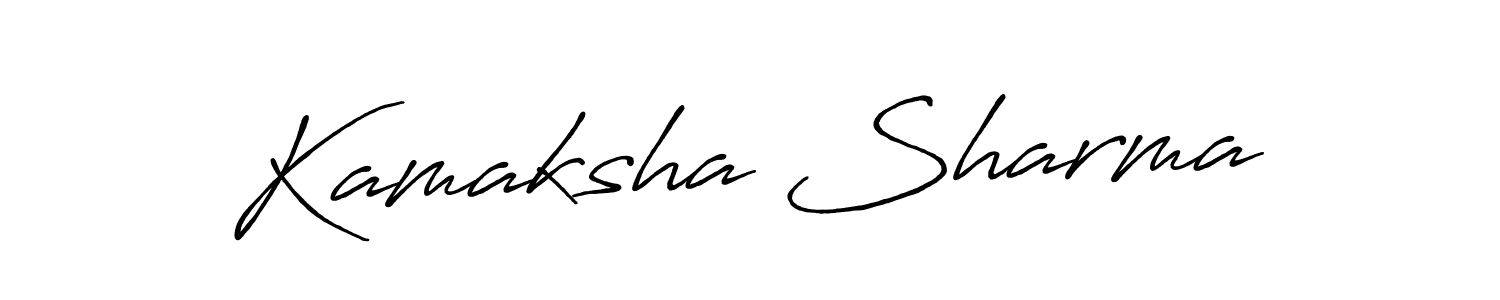 How to make Kamaksha Sharma signature? Antro_Vectra_Bolder is a professional autograph style. Create handwritten signature for Kamaksha Sharma name. Kamaksha Sharma signature style 7 images and pictures png