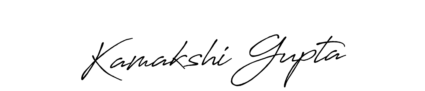 Design your own signature with our free online signature maker. With this signature software, you can create a handwritten (Antro_Vectra_Bolder) signature for name Kamakshi Gupta. Kamakshi Gupta signature style 7 images and pictures png