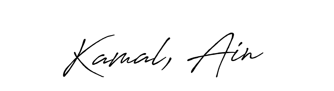 This is the best signature style for the Kamal, Ain  name. Also you like these signature font (Antro_Vectra_Bolder). Mix name signature. Kamal, Ain  signature style 7 images and pictures png