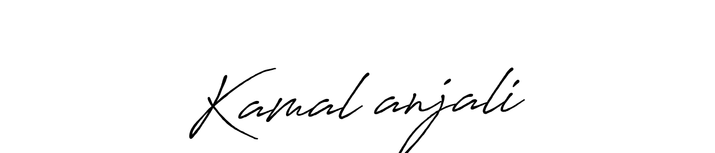 Kamal❤anjali stylish signature style. Best Handwritten Sign (Antro_Vectra_Bolder) for my name. Handwritten Signature Collection Ideas for my name Kamal❤anjali. Kamal❤anjali signature style 7 images and pictures png