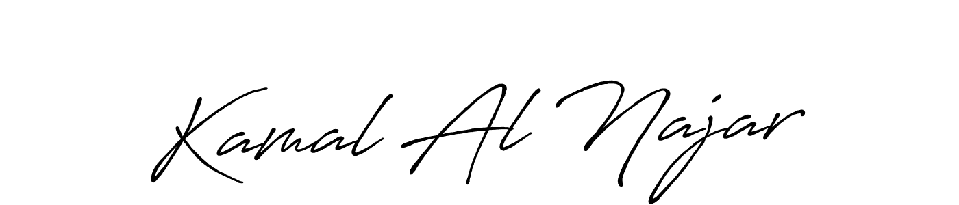 Also we have Kamal Al Najar name is the best signature style. Create professional handwritten signature collection using Antro_Vectra_Bolder autograph style. Kamal Al Najar signature style 7 images and pictures png