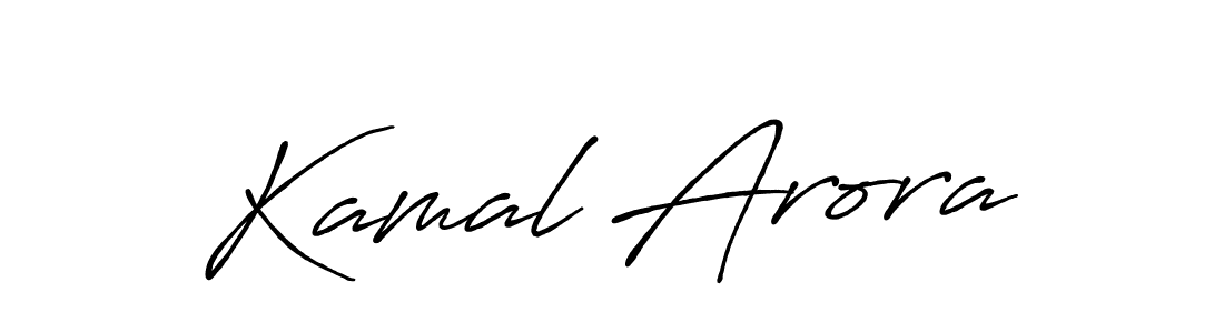 Make a beautiful signature design for name Kamal Arora. With this signature (Antro_Vectra_Bolder) style, you can create a handwritten signature for free. Kamal Arora signature style 7 images and pictures png