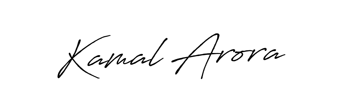 Use a signature maker to create a handwritten signature online. With this signature software, you can design (Antro_Vectra_Bolder) your own signature for name Kamal Arora. Kamal Arora signature style 7 images and pictures png