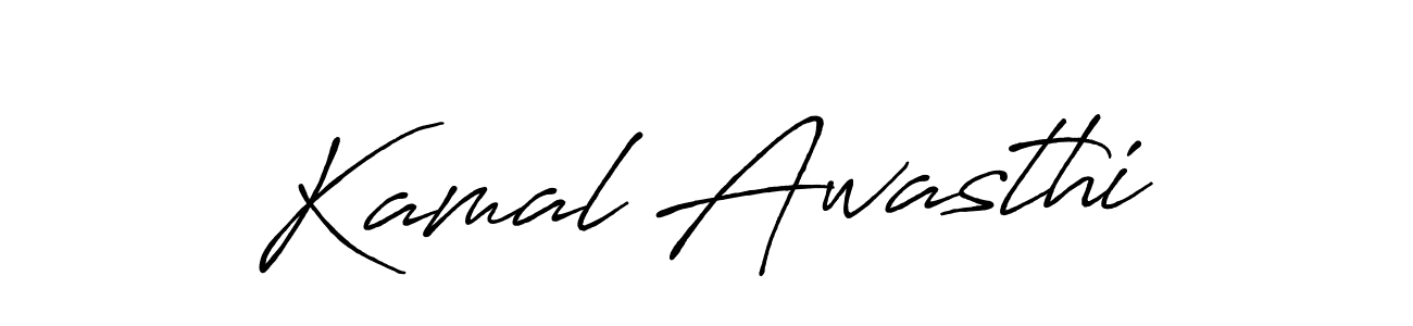 Make a beautiful signature design for name Kamal Awasthi. With this signature (Antro_Vectra_Bolder) style, you can create a handwritten signature for free. Kamal Awasthi signature style 7 images and pictures png