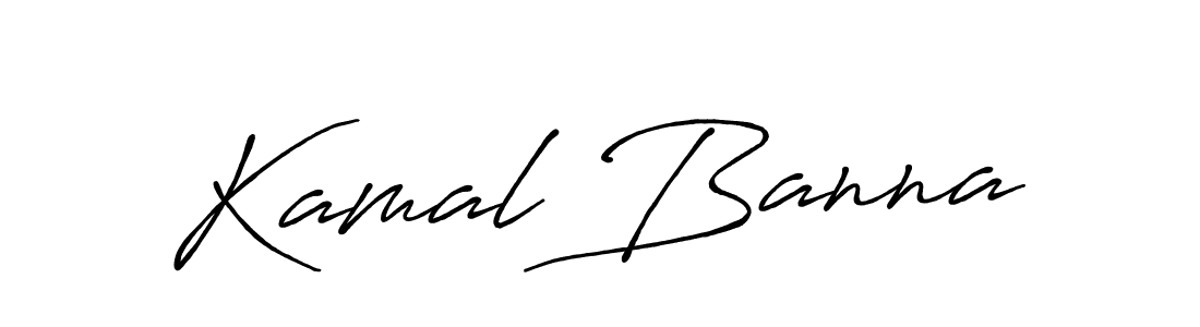 Design your own signature with our free online signature maker. With this signature software, you can create a handwritten (Antro_Vectra_Bolder) signature for name Kamal Banna. Kamal Banna signature style 7 images and pictures png