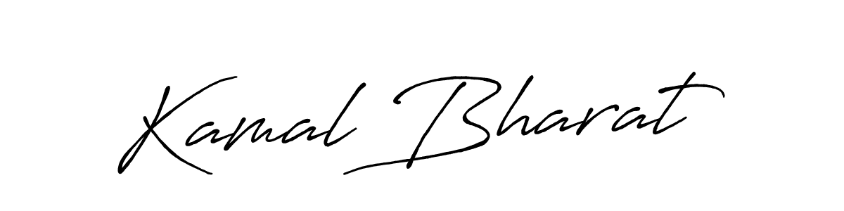 Kamal Bharat stylish signature style. Best Handwritten Sign (Antro_Vectra_Bolder) for my name. Handwritten Signature Collection Ideas for my name Kamal Bharat. Kamal Bharat signature style 7 images and pictures png