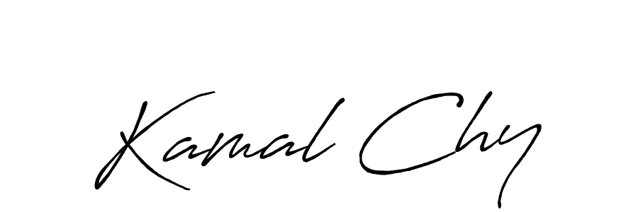 Make a beautiful signature design for name Kamal Chy. With this signature (Antro_Vectra_Bolder) style, you can create a handwritten signature for free. Kamal Chy signature style 7 images and pictures png