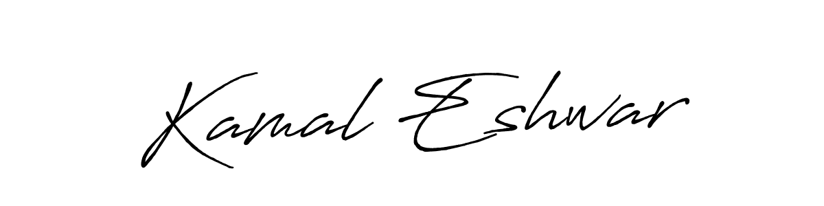 Also You can easily find your signature by using the search form. We will create Kamal Eshwar name handwritten signature images for you free of cost using Antro_Vectra_Bolder sign style. Kamal Eshwar signature style 7 images and pictures png
