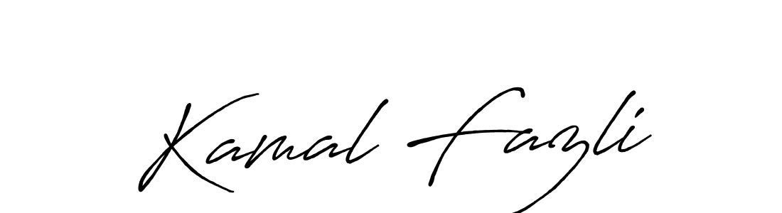You should practise on your own different ways (Antro_Vectra_Bolder) to write your name (Kamal Fazli) in signature. don't let someone else do it for you. Kamal Fazli signature style 7 images and pictures png