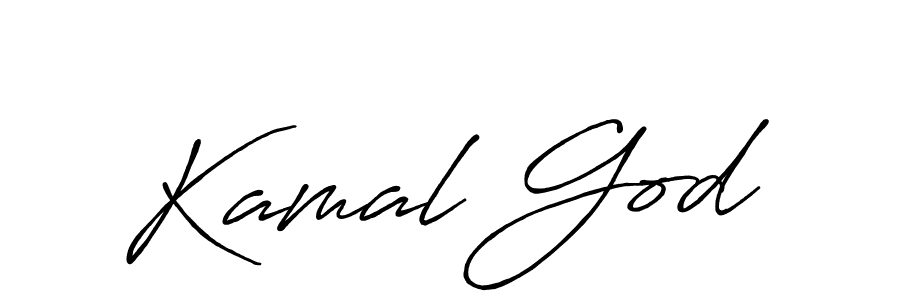 Create a beautiful signature design for name Kamal God. With this signature (Antro_Vectra_Bolder) fonts, you can make a handwritten signature for free. Kamal God signature style 7 images and pictures png