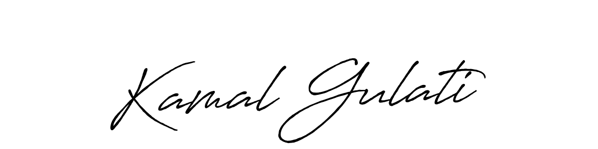 How to make Kamal Gulati signature? Antro_Vectra_Bolder is a professional autograph style. Create handwritten signature for Kamal Gulati name. Kamal Gulati signature style 7 images and pictures png