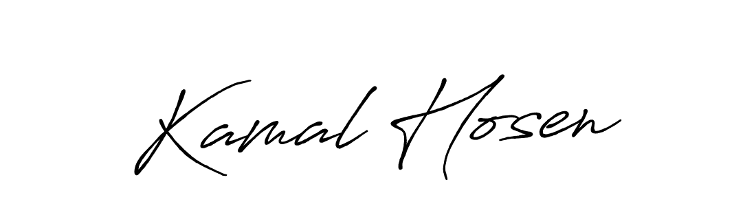 Use a signature maker to create a handwritten signature online. With this signature software, you can design (Antro_Vectra_Bolder) your own signature for name Kamal Hosen. Kamal Hosen signature style 7 images and pictures png