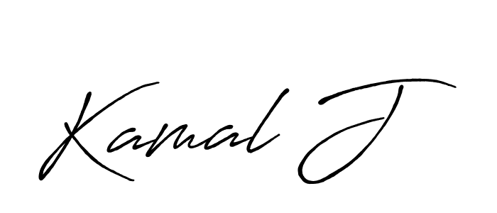 Similarly Antro_Vectra_Bolder is the best handwritten signature design. Signature creator online .You can use it as an online autograph creator for name Kamal J. Kamal J signature style 7 images and pictures png