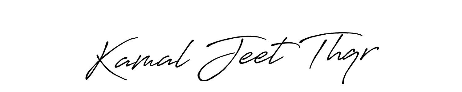 Design your own signature with our free online signature maker. With this signature software, you can create a handwritten (Antro_Vectra_Bolder) signature for name Kamal Jeet Thqr. Kamal Jeet Thqr signature style 7 images and pictures png